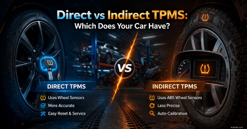 TPMS trực tiếp và gián tiếp:Cách xác định hệ thống trên xe của bạn 