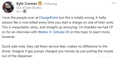 ChargePoint giới thiệu phí phiên chuẩn hóa – Tác động đến người dùng và đối tác mạng 
