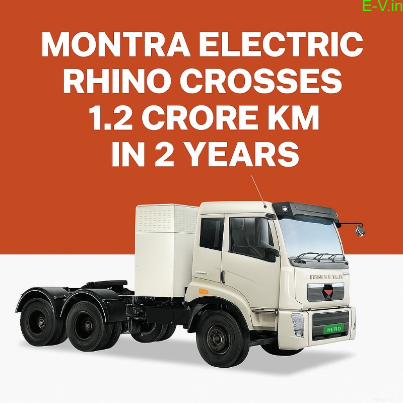Xe tải Rhino EV của Montra Electric đi được 12 triệu km chỉ sau 2 năm 