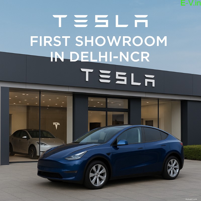 Tesla mở rộng dấu chân tại Ấn Độ:Khai trương phòng trưng bày Delhi-NCR đầu tiên tại Aerocity 