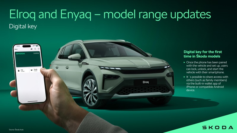 Škoda cải tiến Elroq và Enyaq với các tính năng thông minh mới, thông tin giải trí được nâng cấp và tăng cường an toàn 