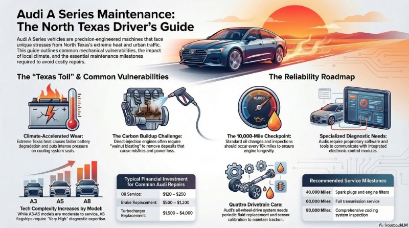 Sửa chữa Audi A Series ở Dallas &Plano:Hướng dẫn chuyên môn dành cho người lái xe 